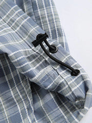 スプライスチェックワーク半袖シャツ