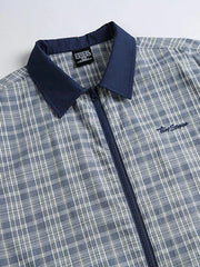 スプライスチェックワーク半袖シャツ