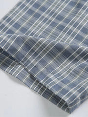 スプライスチェックワーク半袖シャツ