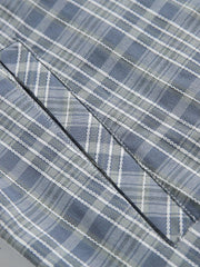 スプライスチェックワーク半袖シャツ