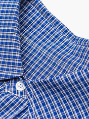 ヴィンテージグリッド ボタンダウン半袖シャツ