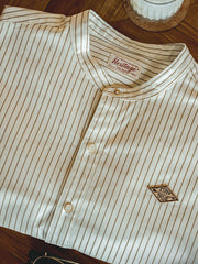 ベースボールストライプシャツ