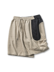 テクスチャーニット配色ショートパンツ正面