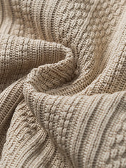 テクスチャーニット配色ショートパンツ