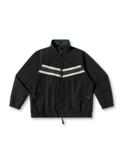 胸元に配色ラインが入ったスタンドカラージャケット