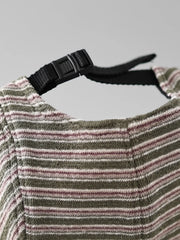 ストライプキャンプキャップ