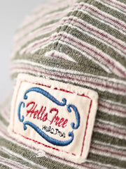 ストライプキャンプキャップ