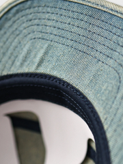 デニムワイドブリムキャップ