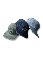 デニムワイドブリムキャップ