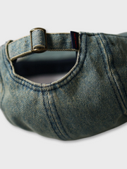 デニムワイドブリムキャップ