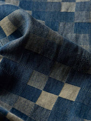 チェスボードパッチワーク デニムパンツ