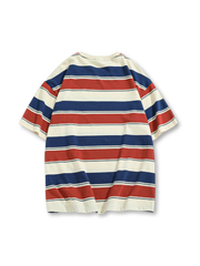 ヴィンテージ ストライプ クルーネックTシャツ