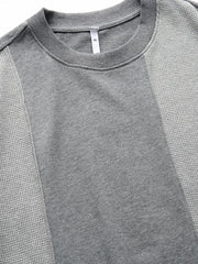 カラー切替パッチワークTシャツ