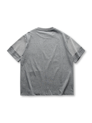 カラー切替パッチワークTシャツ