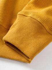 ワッペン付きクルーネックスウェット