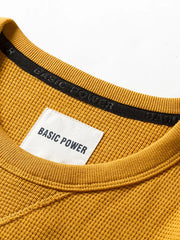 ワッペン付きクルーネックスウェット