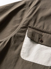 ヴィンテージライクポケット付きワークポロシャツ