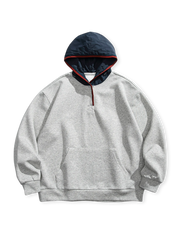 カラーブロックフーディースウェット