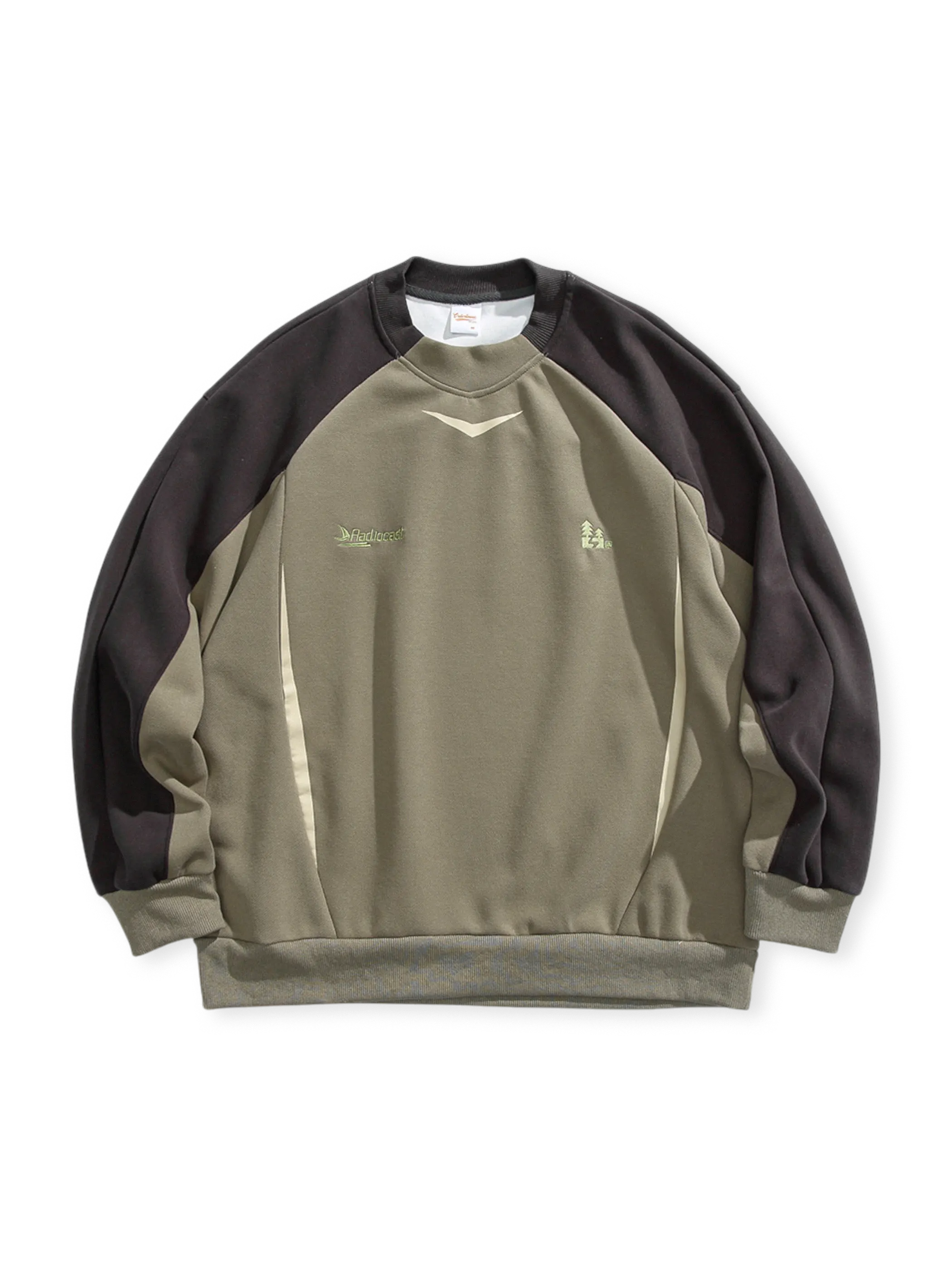 カラーブロックヴィンテージスポーツスウェット全体展示