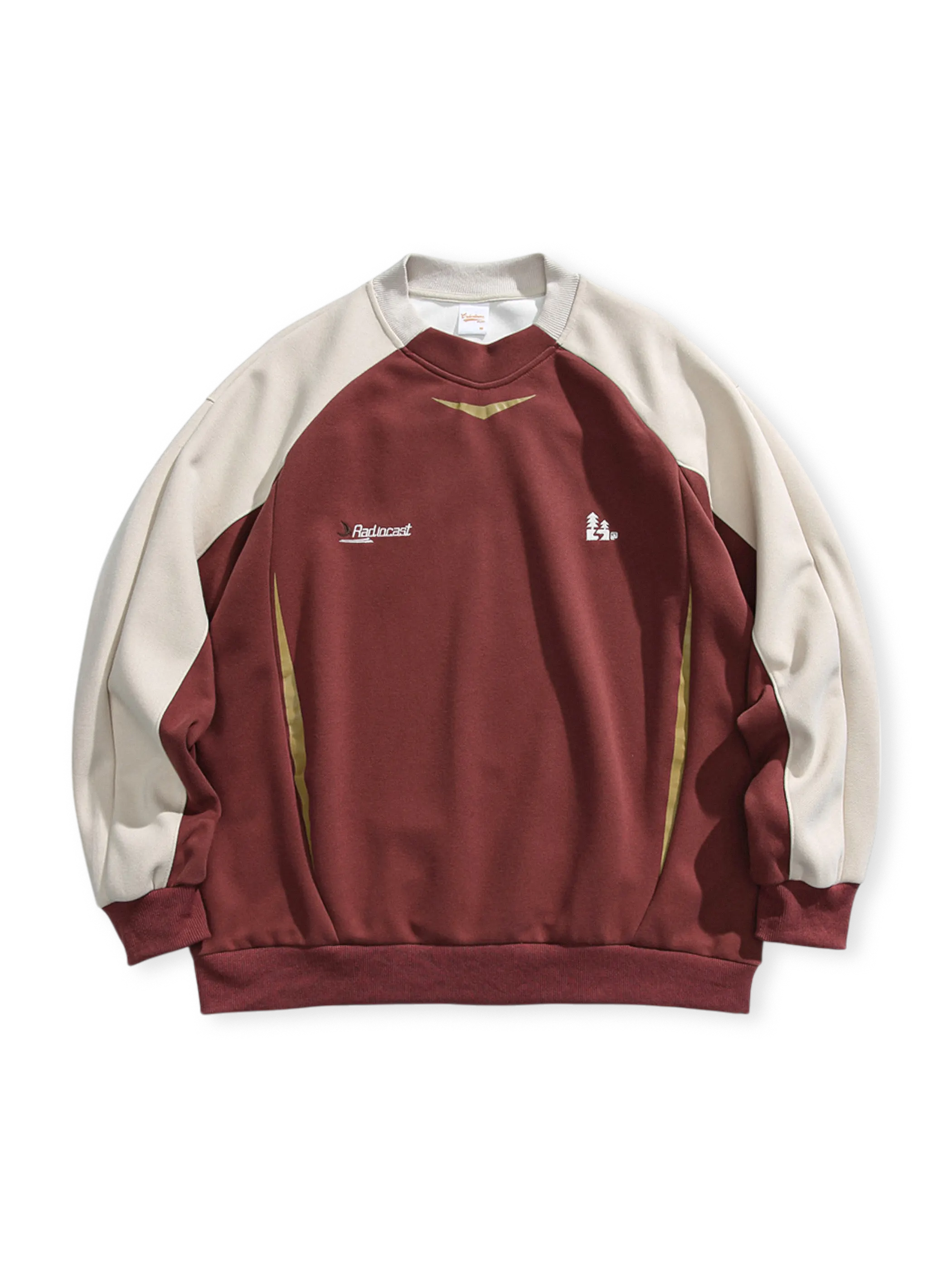 カラーブロックヴィンテージスポーツスウェット全体展示