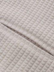 ワッフルチェック フーデッドジャケット