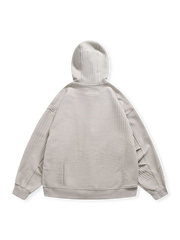 ワッフルチェック フーデッドジャケット