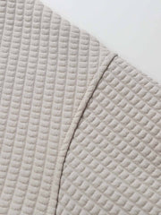 ワッフルチェック フーデッドジャケット