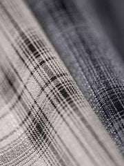 ターダンチェックドローストリングワイドパンツ