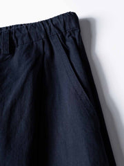 プリーツ加工ナイロン ワイドパンツ