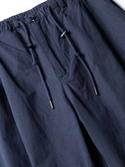 プリーツ加工ナイロン ワイドパンツ