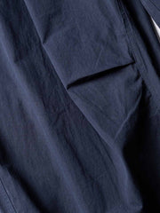 プリーツ加工ナイロン ワイドパンツ