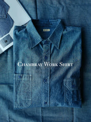 オカヤマ産チャンブレー ワークシャツ