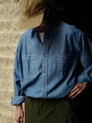 オカヤマ産チャンブレー ワークシャツ