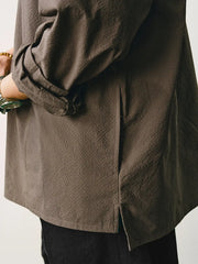 ソローナシアサッカー立襟シャツ