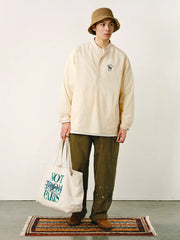 ソローナシアサッカー立襟シャツ