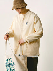 ソローナシアサッカー立襟シャツ