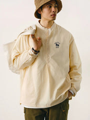 ソローナシアサッカー立襟シャツ