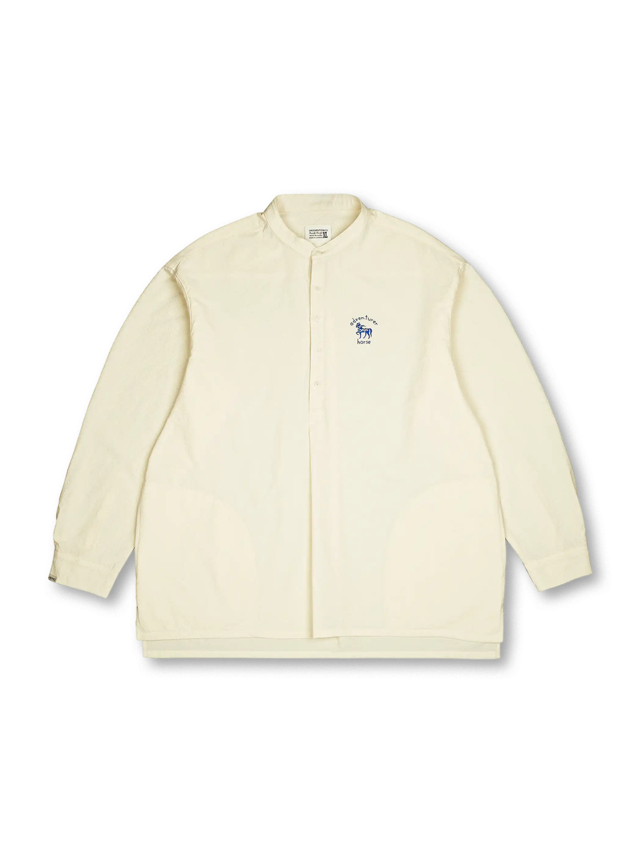 ソローナシアサッカー立襟シャツの全体