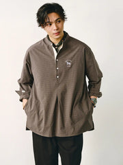 ソローナシアサッカー立襟シャツ