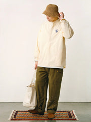 ソローナシアサッカー立襟シャツ