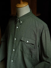 組み合わせポケット付きヴィンテージチェックシャツ