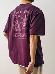 ワイルドグースチェイスプリントTシャツ