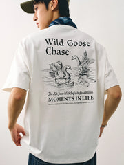 ワイルドグースチェイスプリントTシャツ