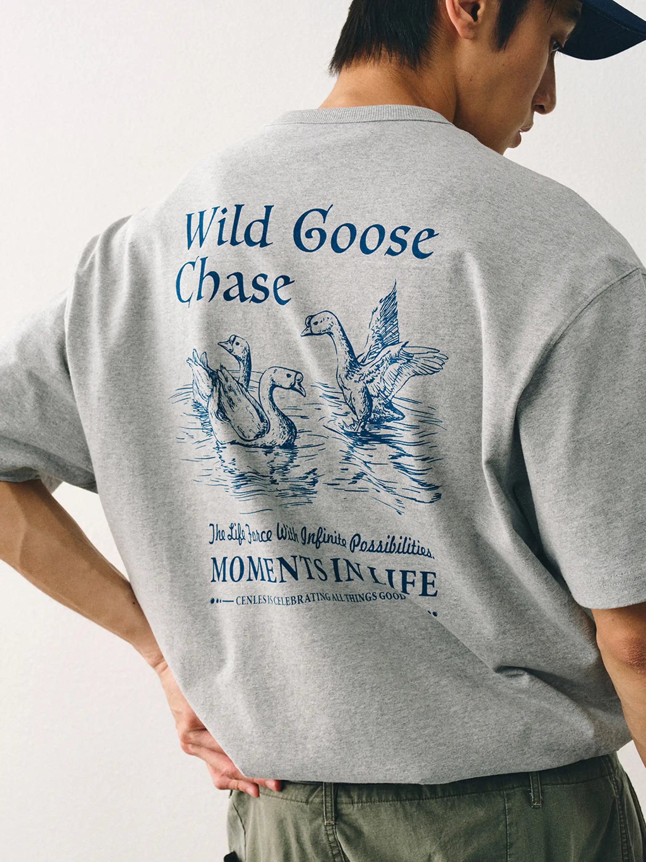 ワイルドグースチェイスプリントTシャツ正面