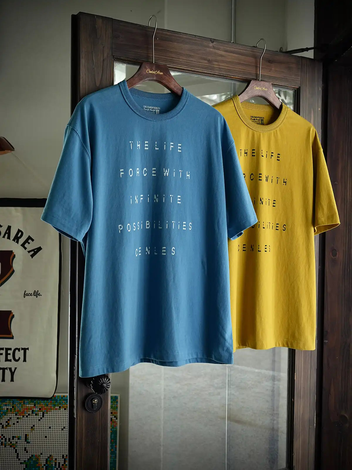 ヴィンテージダメージロゴTシャツ正面