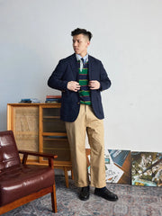 A&Sカラー アイビースタイル ラグビーシャツ