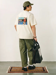 人生のワンフレームプリントTシャツ