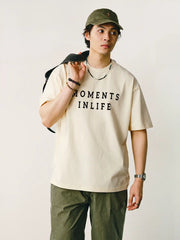 人生のワンフレームプリントTシャツ