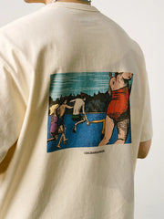 人生のワンフレームプリントTシャツ