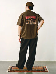 人生のワンフレームプリントTシャツ